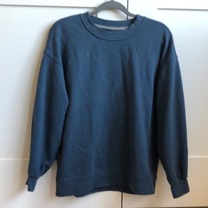 Lululemon perfectly oversized crew iron blue